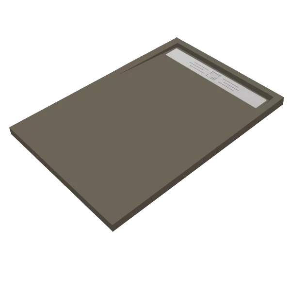 Receveur de douche Evolution Slate moka 100x90cm