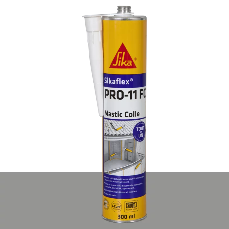 Sikaflex PRO-11 FC Gris Béton - mastic colle à prise rapide 300ml