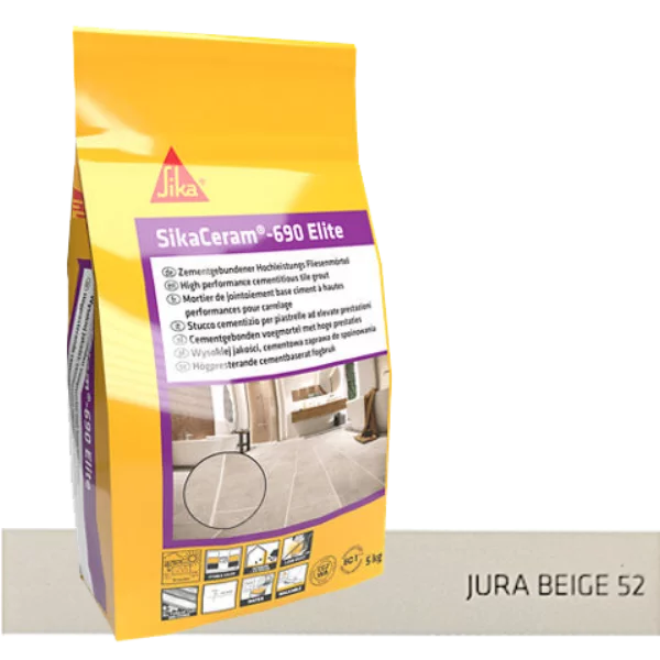 SIKA joint ciment 690 Elite Jurabeige 52 - 5Kgs