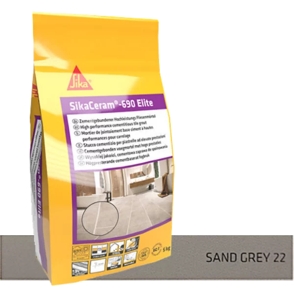 SIKA joint ciment 690 Elite Sand grey 22 - 5Kgs