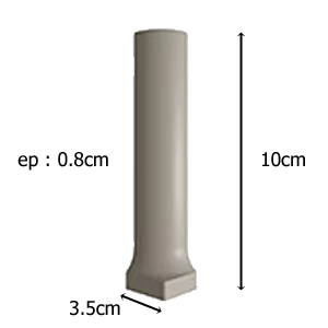 Angle externe plat Keratec Perola 10x2.5cm