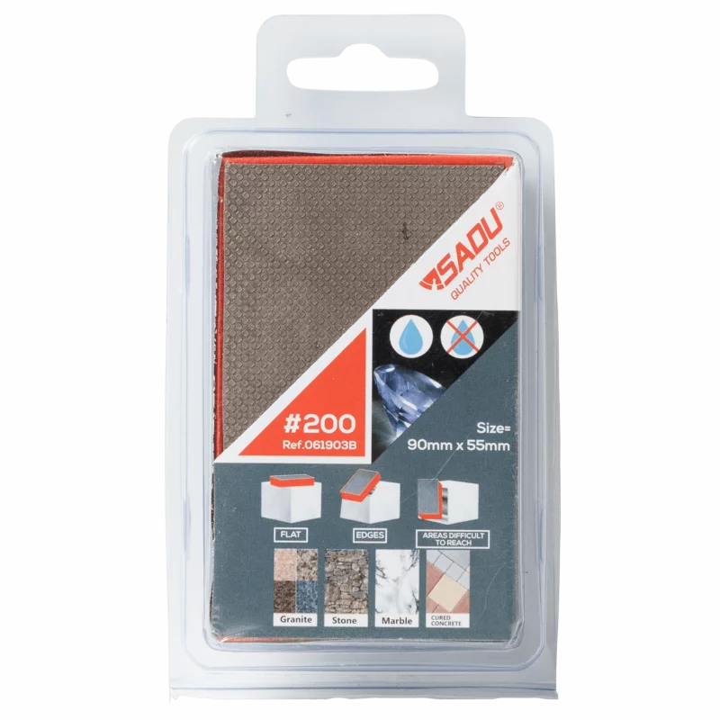 Bloc à poncer diamenté Grain G200 90x55mm