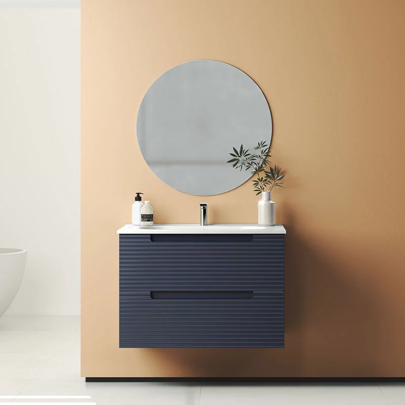 Ensemble meuble KYOTO + vasque céramique ADA - 60cm Navy