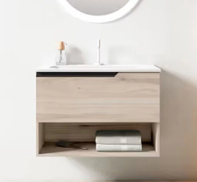 Ensemble meuble ELEVEN + vasque céramique FLAT - 60cm Aliso