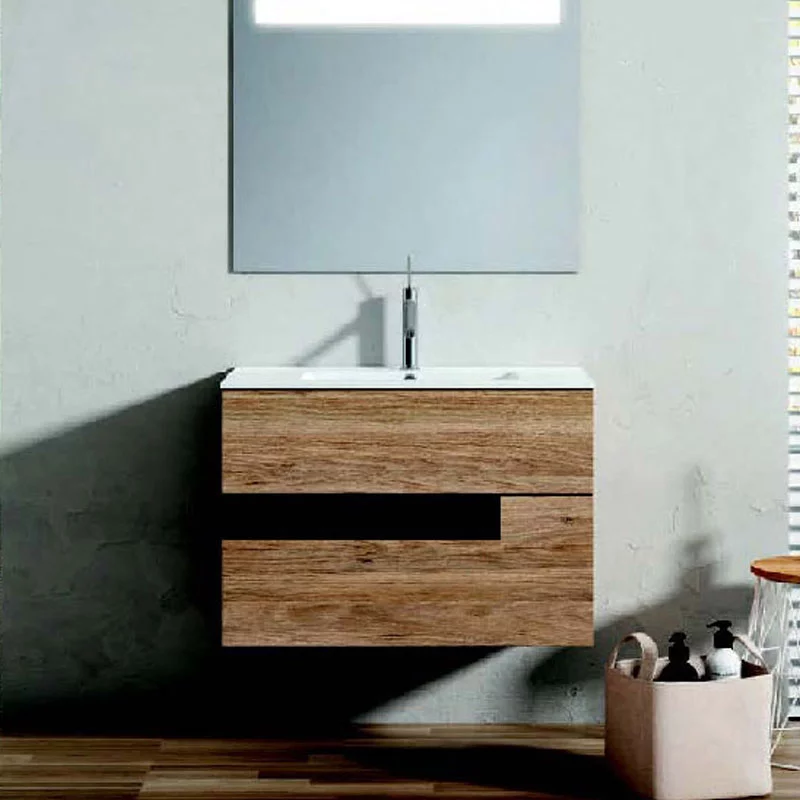 Ensemble meuble VISION + vasque céramique FLAT - 60cm Valenti/Noir