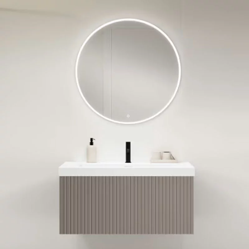 Ensemble meuble BARI + vasque céramique FLAT - 60cm Quarzo