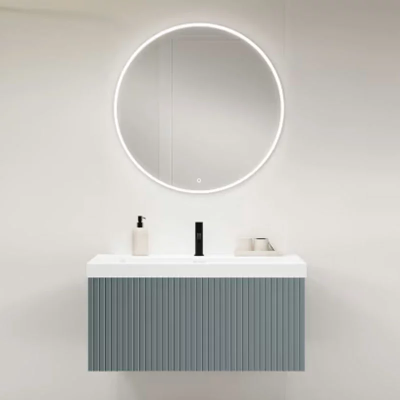 Ensemble meuble BARI + vasque céramique FLAT - 80cm Avio