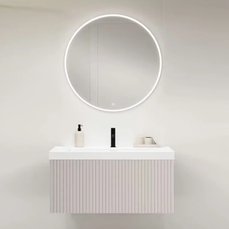 Ensemble meuble BARI + vasque céramique FLAT - 80cm Cotton