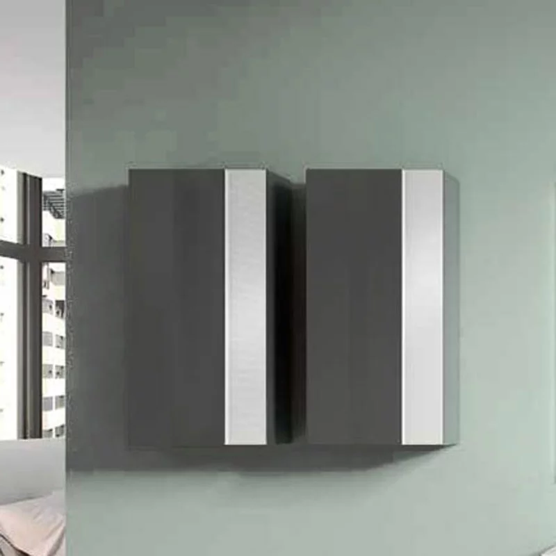 Colonne de rangement VISION 70cm Gris/Blanc