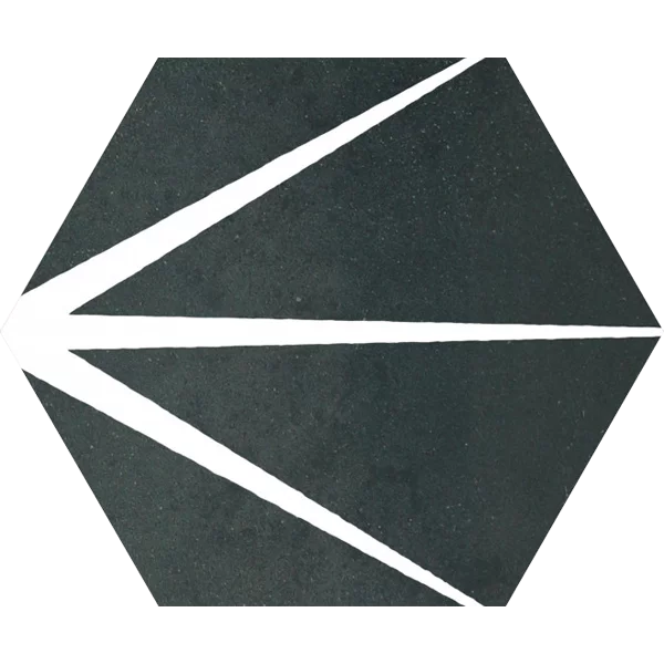 carrelage hexagonal Starline black natural