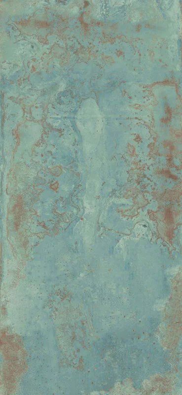 carrelage aspect metal Zinc Green naturel