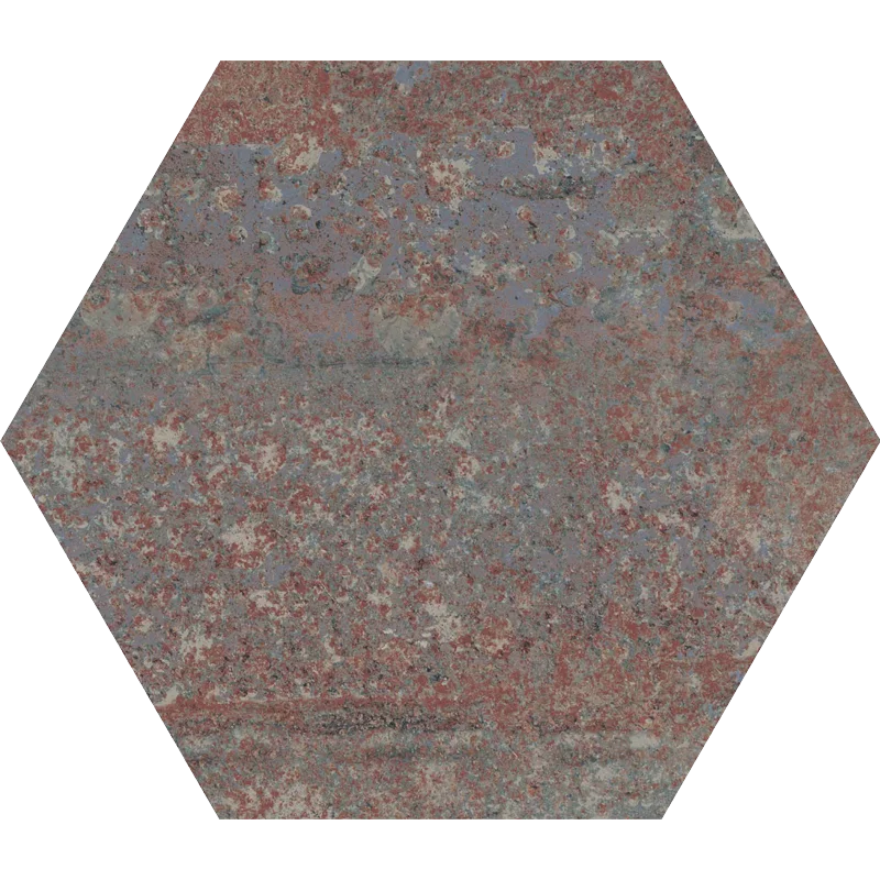 carrelage hexagonal Rust Titanium