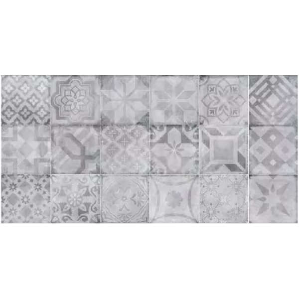 carrelage aspect carreau de ciment Tasos mix Gris 20x20