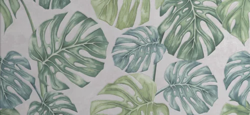 Faience nature decor Leaf 60x30cm