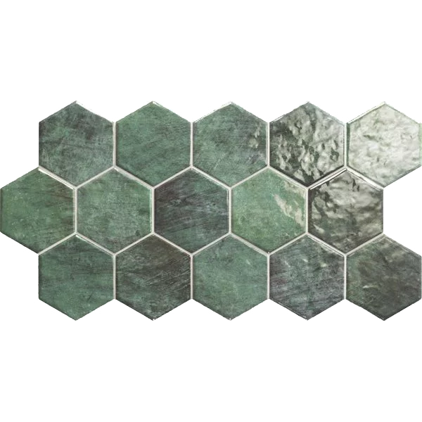 carrelage hexagonal Zellige brillant