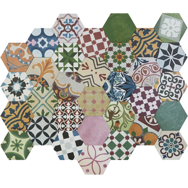 carrelage Hidraulico Digitalker hexagonal HP-18 Puzzle
