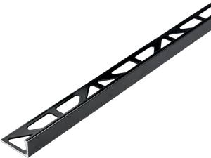 10mm Alu noir - 2.5ml Profilé bord droit