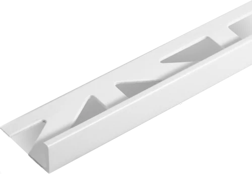 10mm alu blanc - 2.5m profil droit