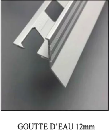 Profil Goutte d'eau balcon luxp - GE 12mm
