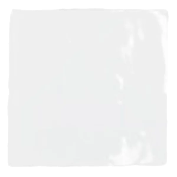 faïence Handmade white brillo 13x13