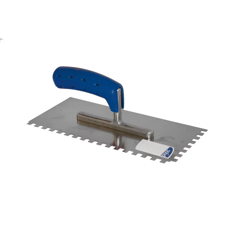Plâtresse dentelée  280 x 130 / 10 x 10 mm / ZG22 manche SOFT GRIP - inox - SO 101010
