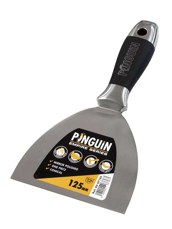 PINGUIN Empire - Spatule inox 125mm en 1pièce, Soft Touch Grip - Tête marteau - DS 07125