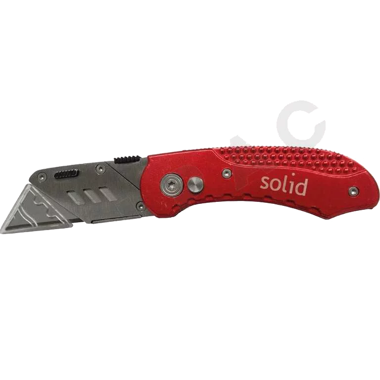 Cutter couteau sécurité pliable clip ceinture ZE7955