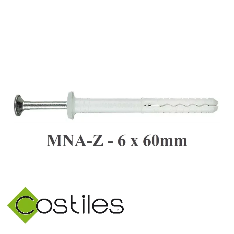 MNA-Z Cheville à clou 6x60mm - boite de 100 pièces - MG1122606Z