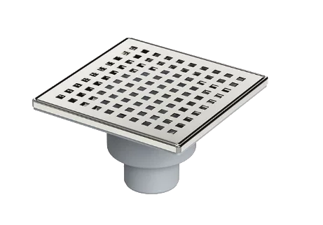 Drain siphon douche Inox vertical 15x15cm - BK4020110