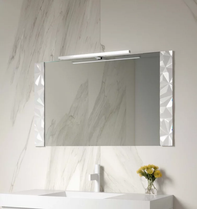 miroir DIAMONDS 60cm - Blanc