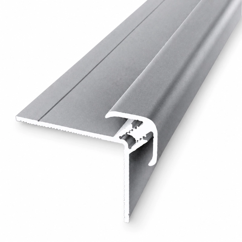 Profil d'angle extérieur alu argent Lamett pour panneaux muraux SPC 280cm