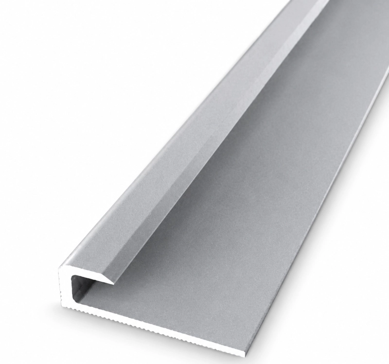 Profilé d'extrémité alu argent Lamett pour panneaux muraux SPC 280cm