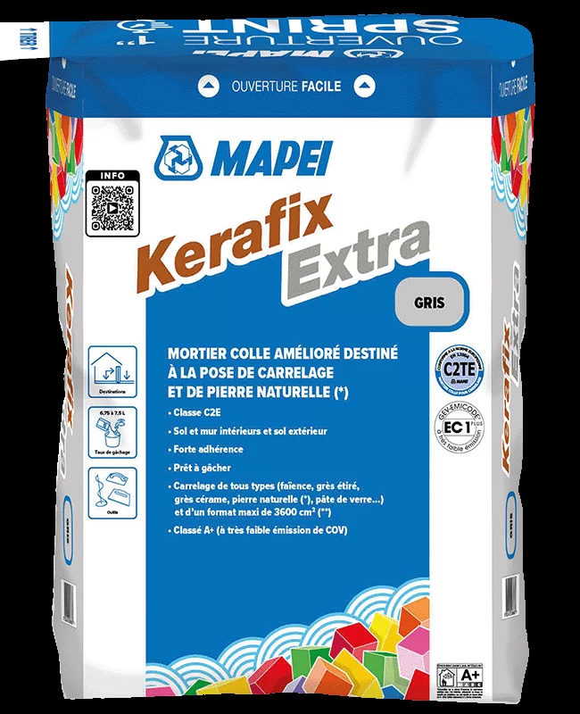 MAPEI Colle KERAFIX  EXTRA grise C2TE (25kg) - 1197125