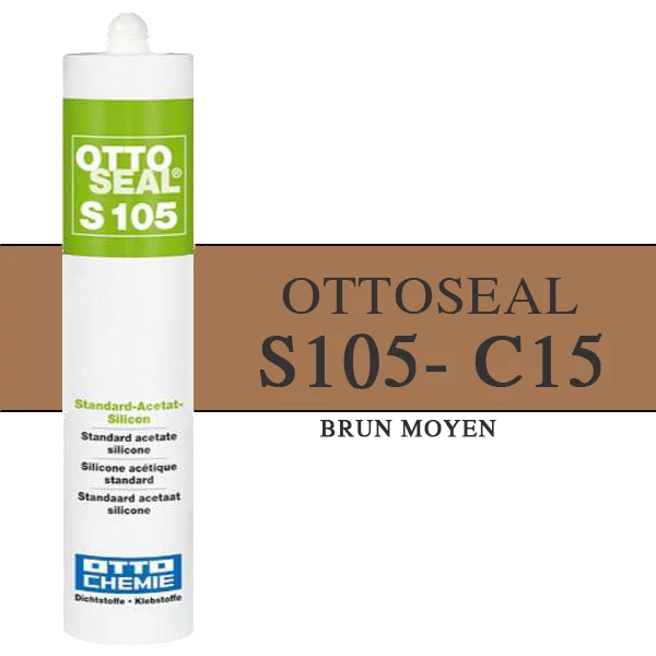 Silicone OTTOSEAL S105 - Brun Moyen C15 - 310ml