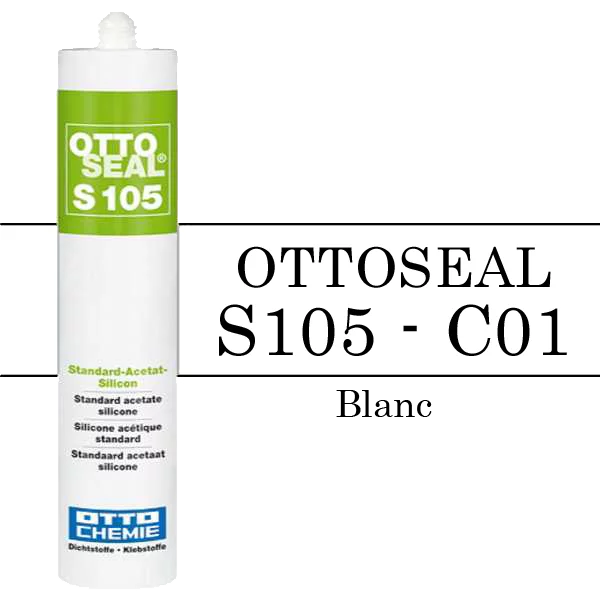 Silicone OTTOSEAL S105 - Blanc C01 - 310ml