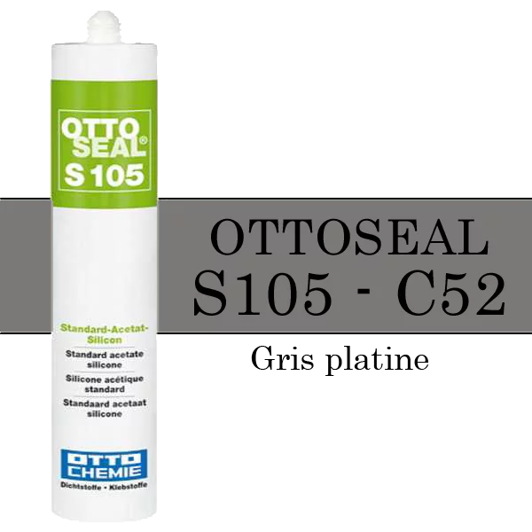 Silicone OTTOSEAL S105 - Gris platine C52 - 310ml
