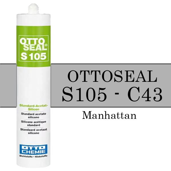 Silicone OTTOSEAL S105 - Gris Manhattan C43 - 310ml