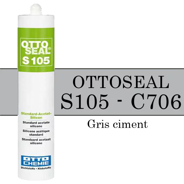 Silicone OTTOSEAL S105 - Gris ciment C706 - 310ml