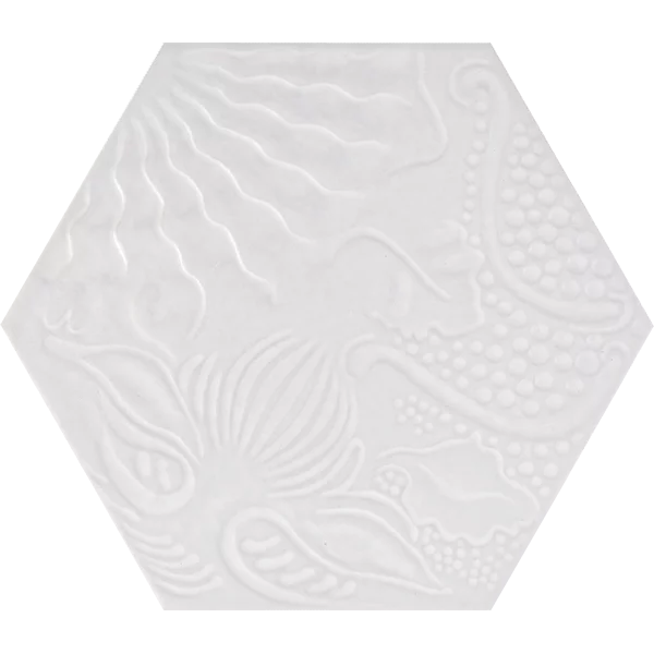 Carrelage Hexagonal Gaudi White