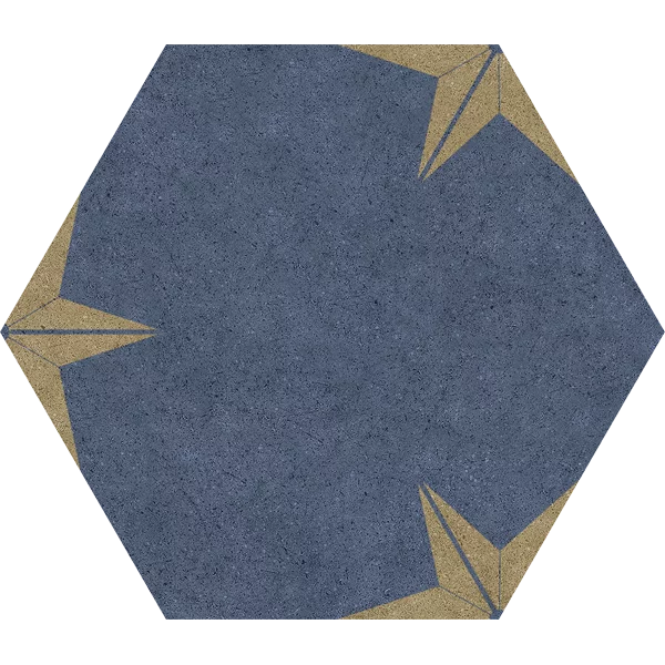 carrelage hexagonal Stella Gold