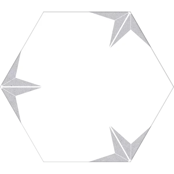 carrelage hexagonal Stella Silver