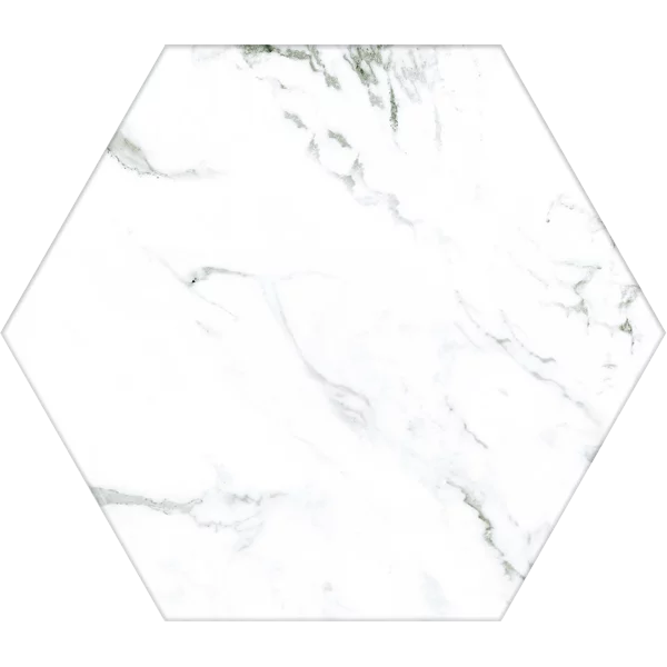 Carrelage hexagonal Calacatta