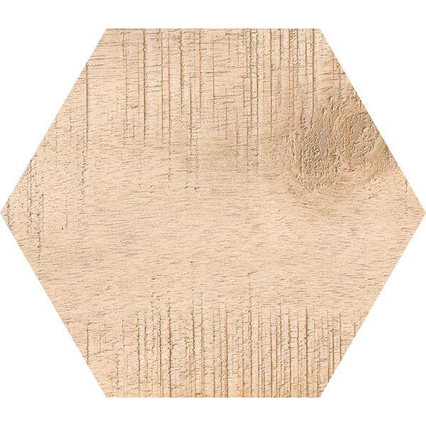 Carrelage hexagonal Sawnwood Brown