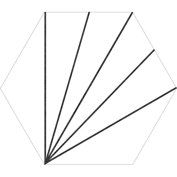 carrelage hexagonal Aster Blanco