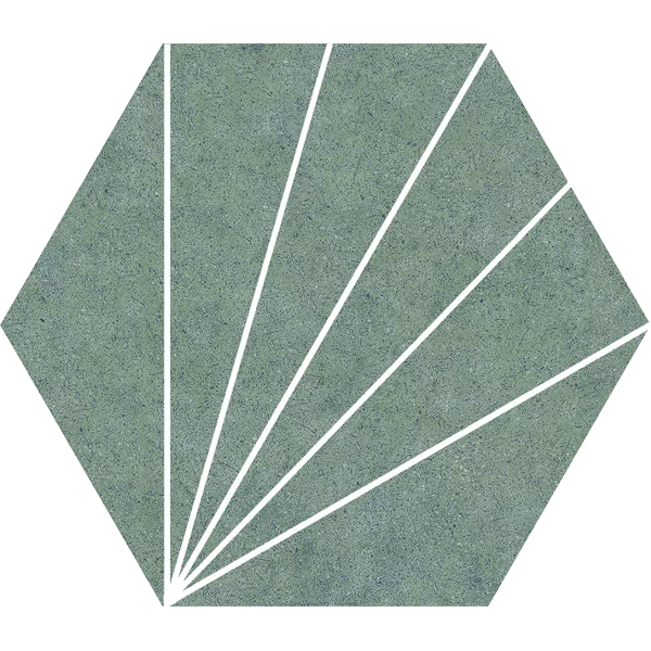 carrelage hexagonal Aster Green