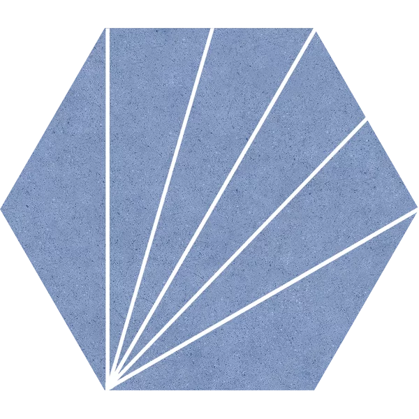 carrelage hexagonal Aster Blue