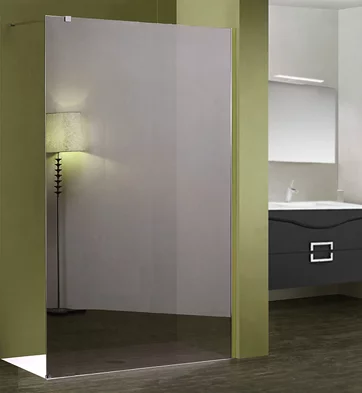 Paroi de douche WALK-IN - 120cm verre décor parsol Mirastar