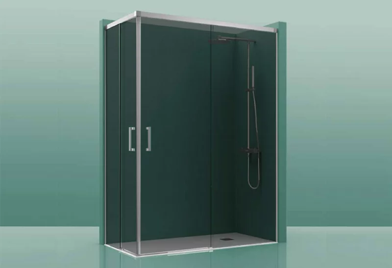 Paroi de douche COSMOS-300 - 100x100cm parsol fume