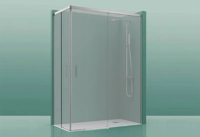 Paroi de douche COSMOS-300 - 110x90cm mat