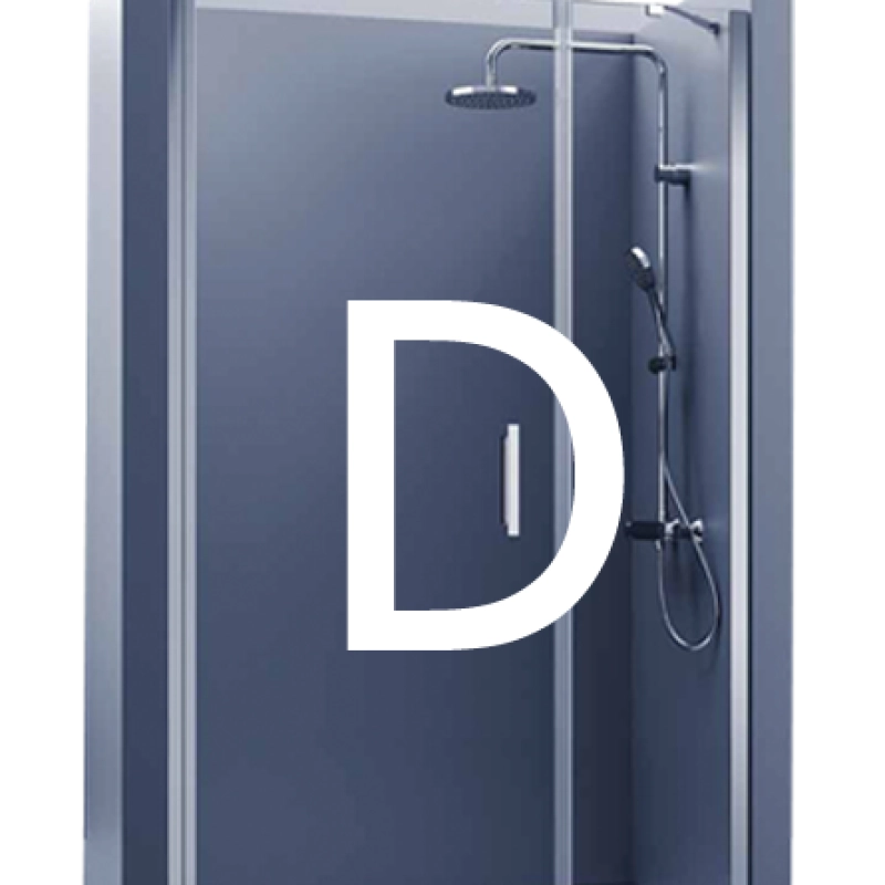 Paroi de douche PADEL 100A 160cm décor
